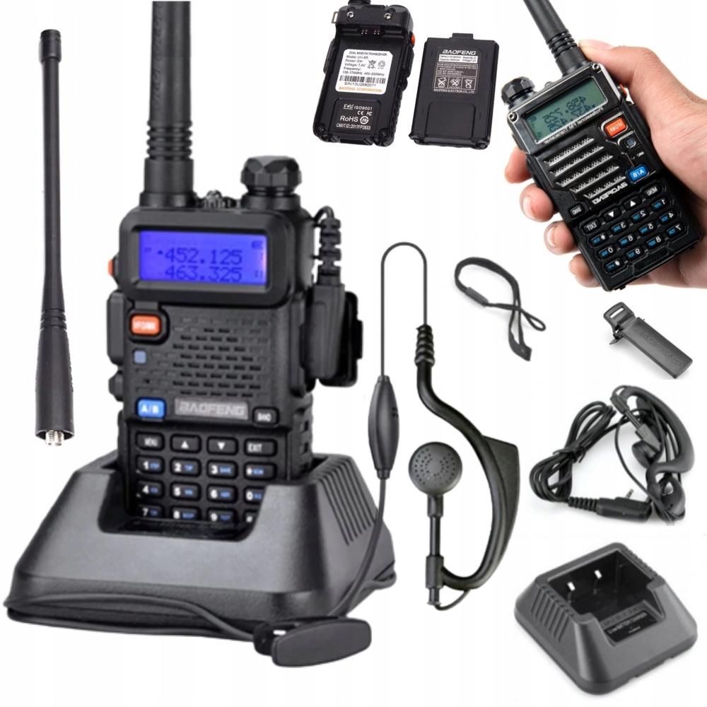 Vysielačka Baofeng RÁDIO TELEFÓN BAOFENG UV-5R 5W PMR FM